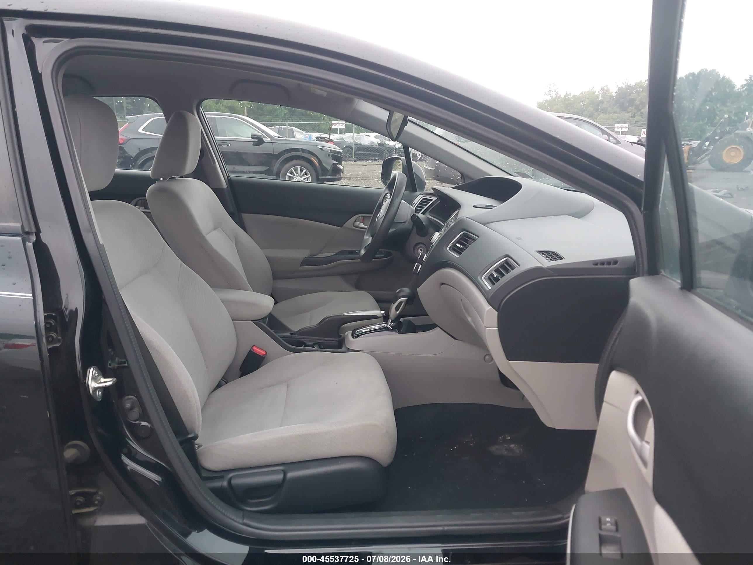 2013 Honda Civic Lx Black vin: 2HGFB2F50DH513836