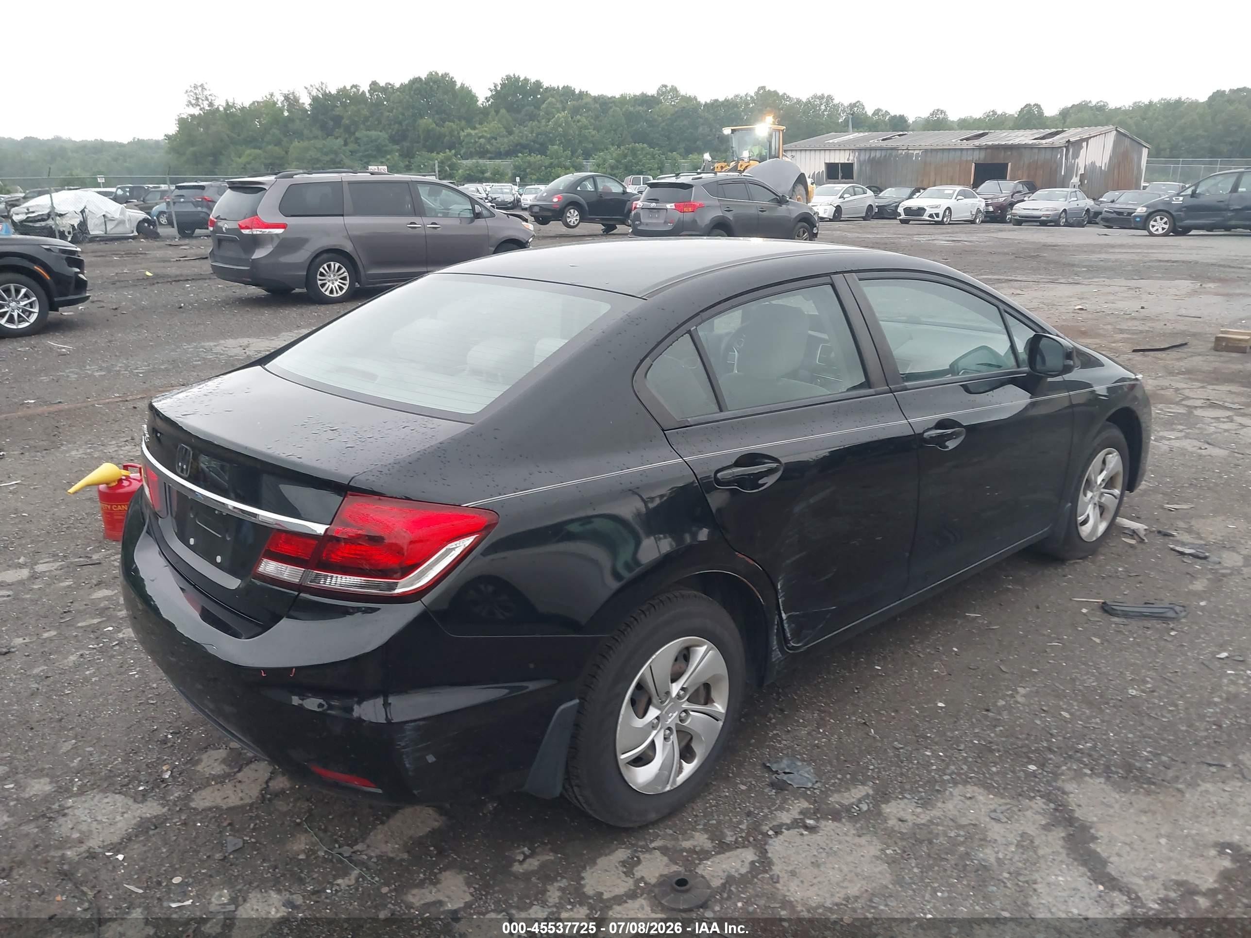 2013 Honda Civic Lx Black vin: 2HGFB2F50DH513836