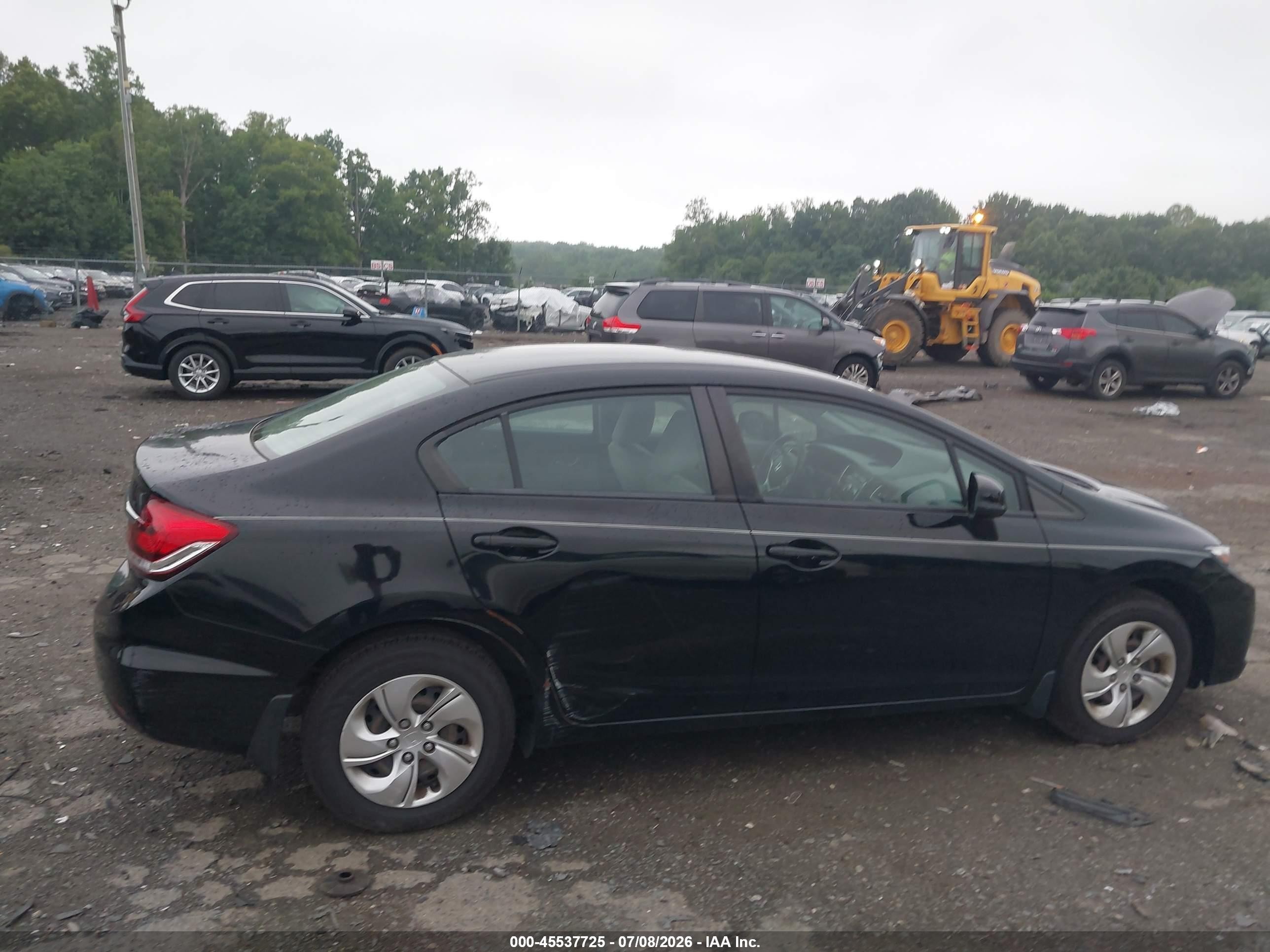 2013 Honda Civic Lx Black vin: 2HGFB2F50DH513836
