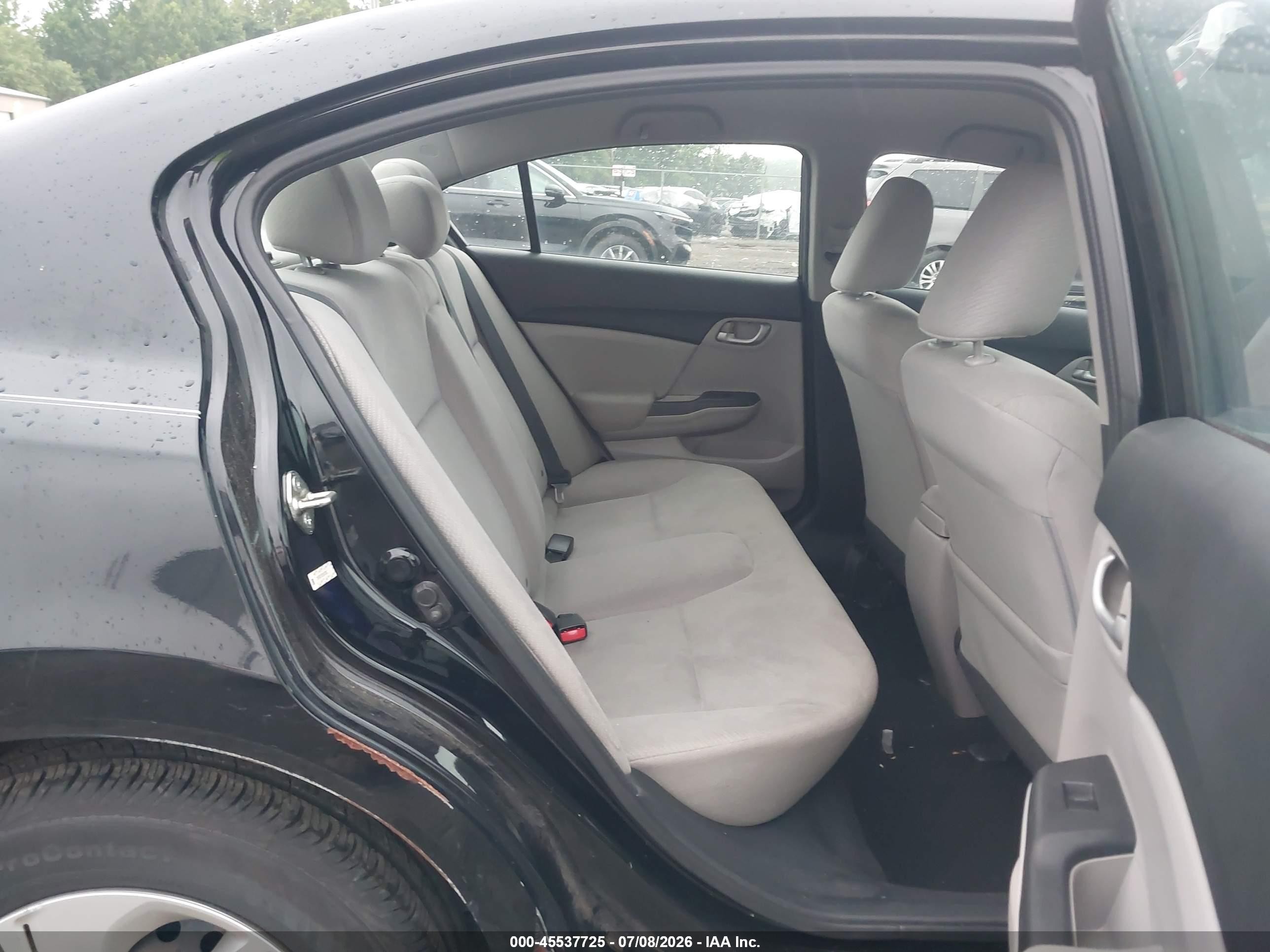 2013 Honda Civic Lx Black vin: 2HGFB2F50DH513836
