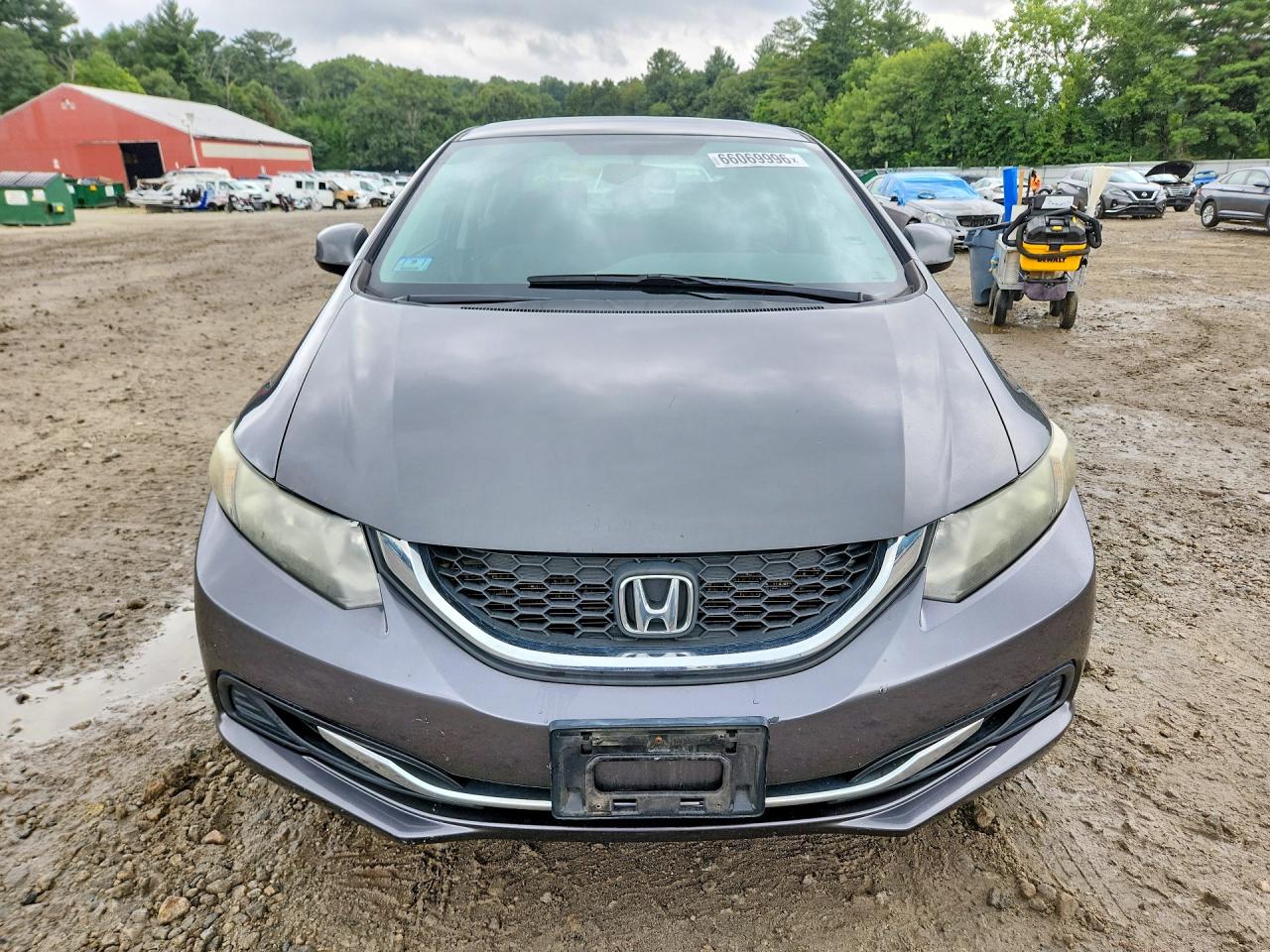 2013 Honda Civic Lx Gray vin: 2HGFB2F50DH515263