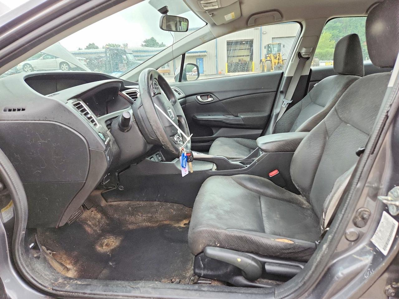 2013 Honda Civic Lx Gray vin: 2HGFB2F50DH515263