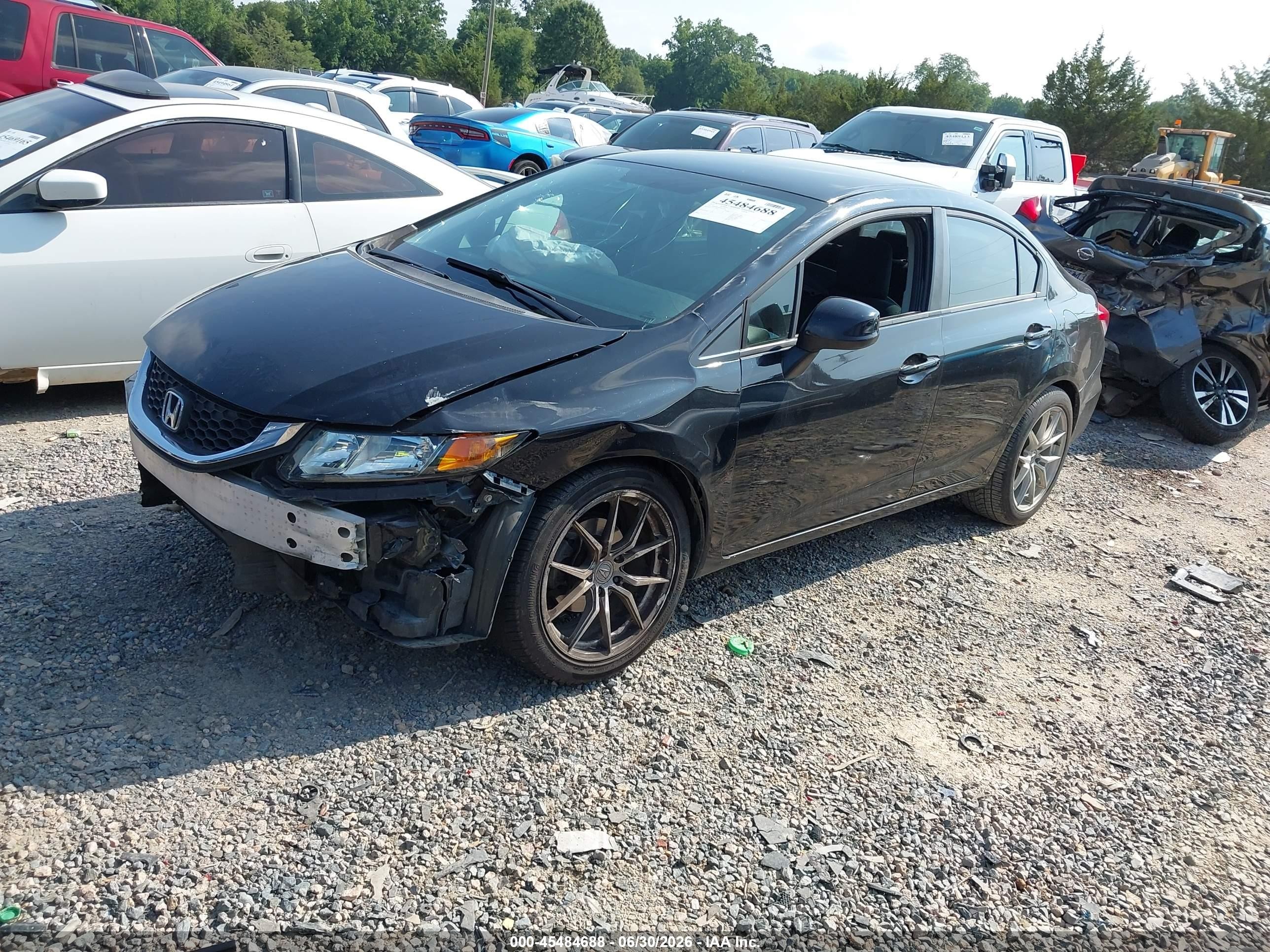 2013 Honda Civic Lx Black vin: 2HGFB2F50DH518261