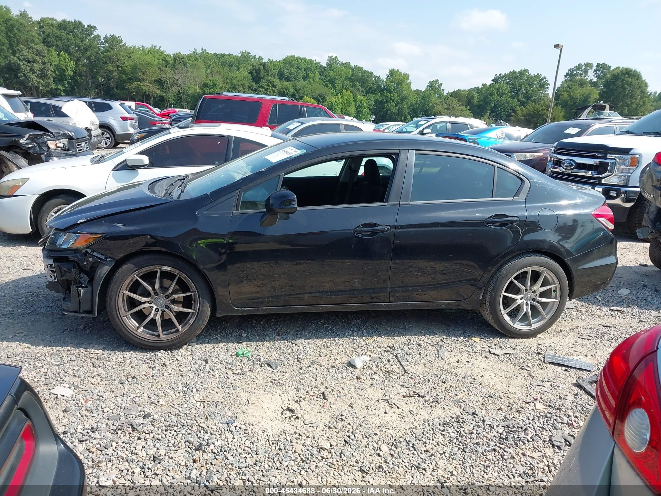 2013 Honda Civic Lx Black vin: 2HGFB2F50DH518261