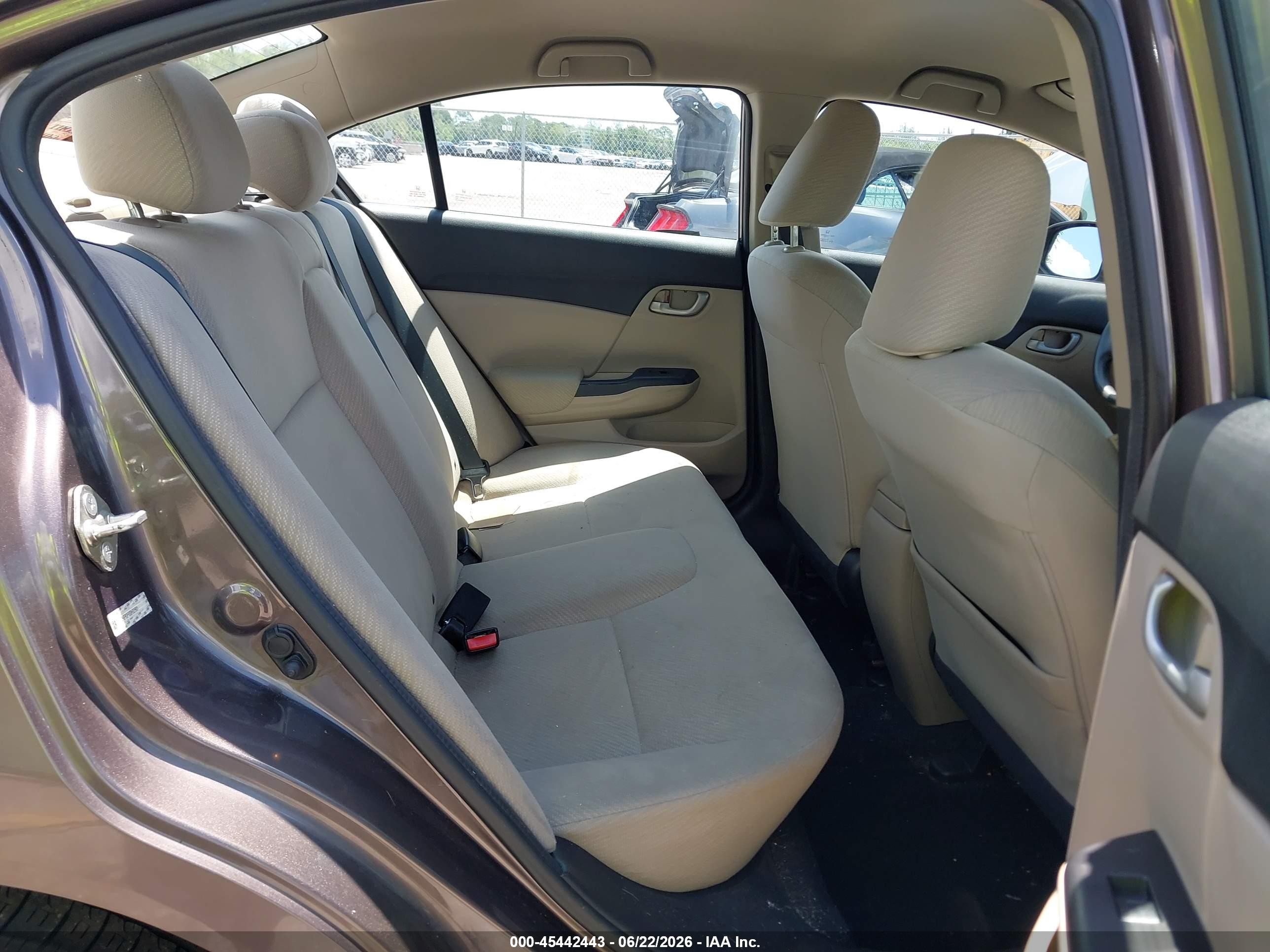 2013 Honda Civic Lx Brown vin: 2HGFB2F50DH525601