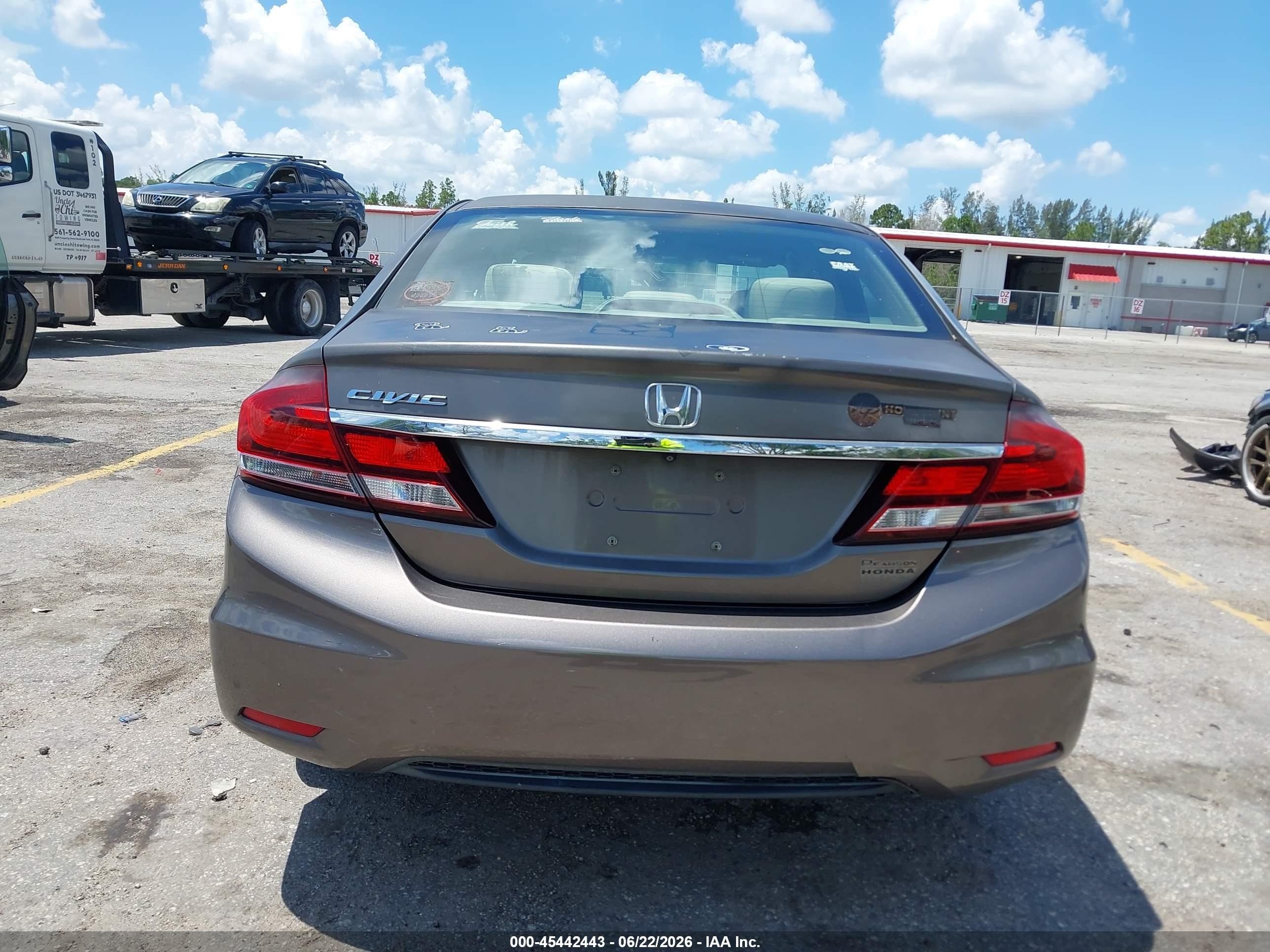 2013 Honda Civic Lx Brown vin: 2HGFB2F50DH525601
