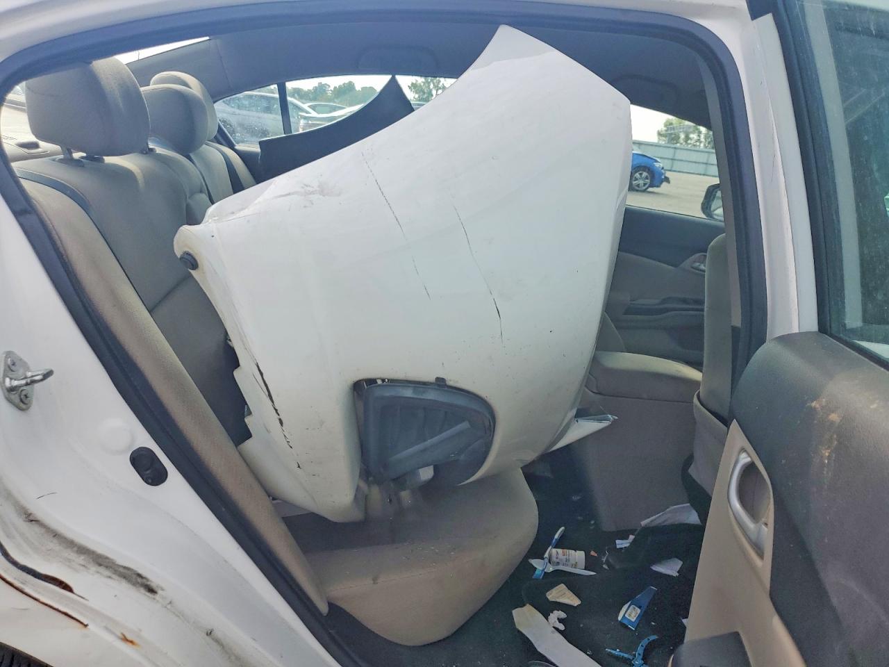 2013 Honda Civic Lx White vin: 2HGFB2F50DH537330