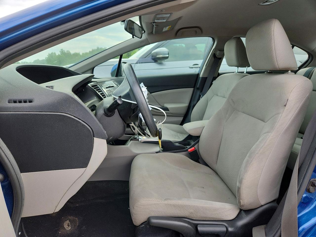 2013 Honda Civic Lx Blue vin: 2HGFB2F50DH539210