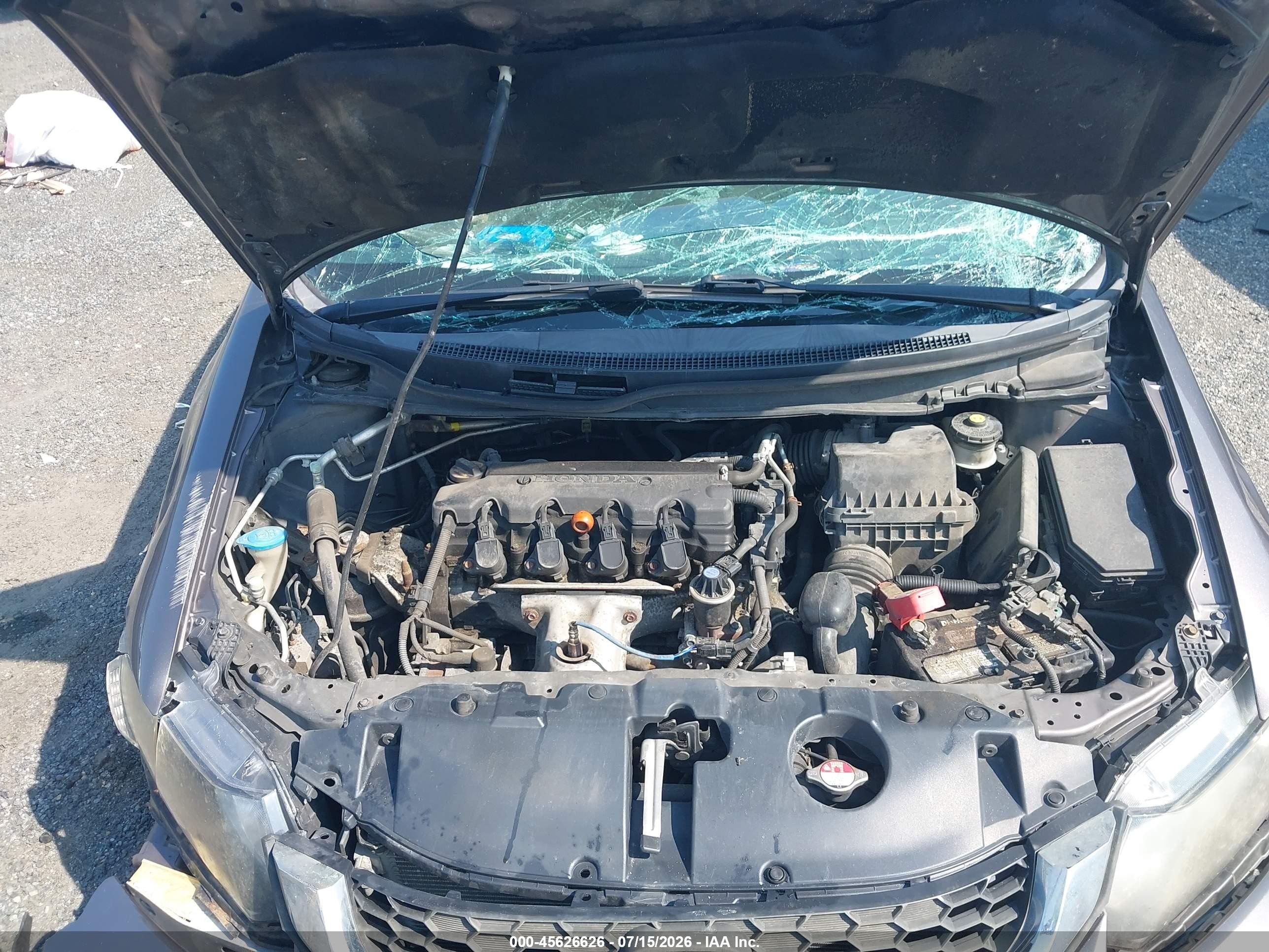 2013 Honda Civic Lx Gray vin: 2HGFB2F50DH543029