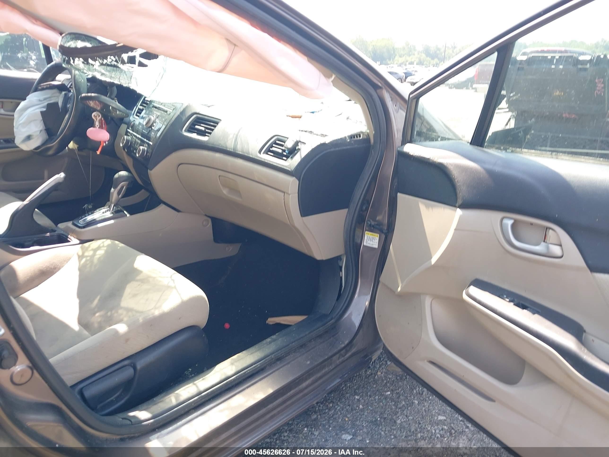 2013 Honda Civic Lx Gray vin: 2HGFB2F50DH543029
