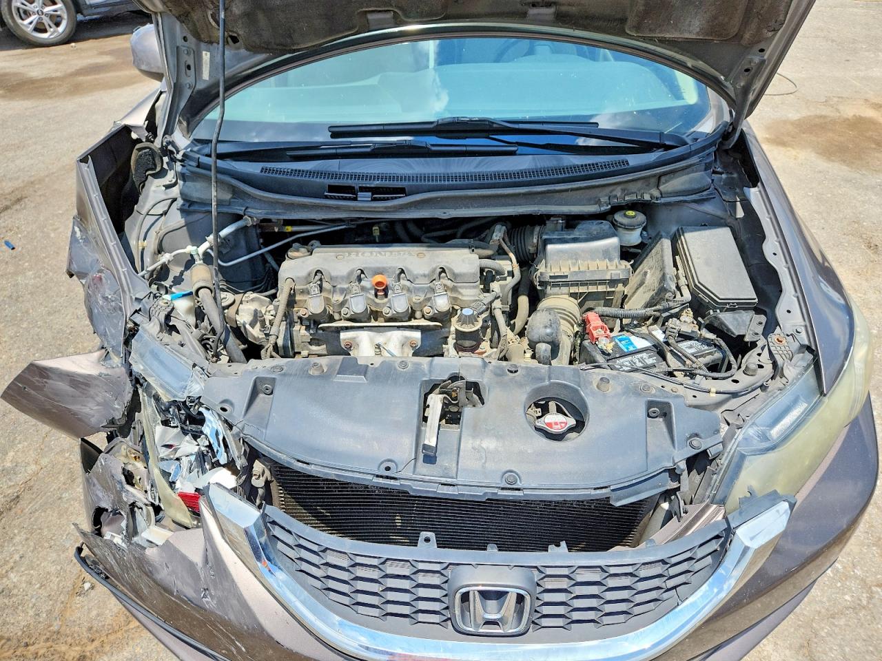 2013 Honda Civic Lx Brown vin: 2HGFB2F50DH558534
