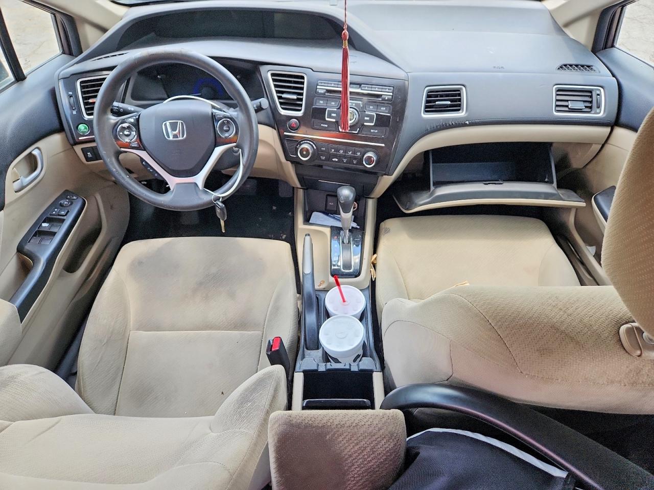 2013 Honda Civic Lx Brown vin: 2HGFB2F50DH558534