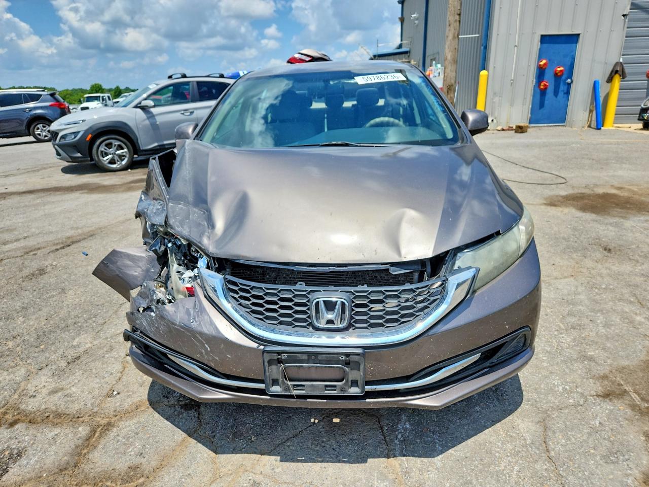 2013 Honda Civic Lx Brown vin: 2HGFB2F50DH558534