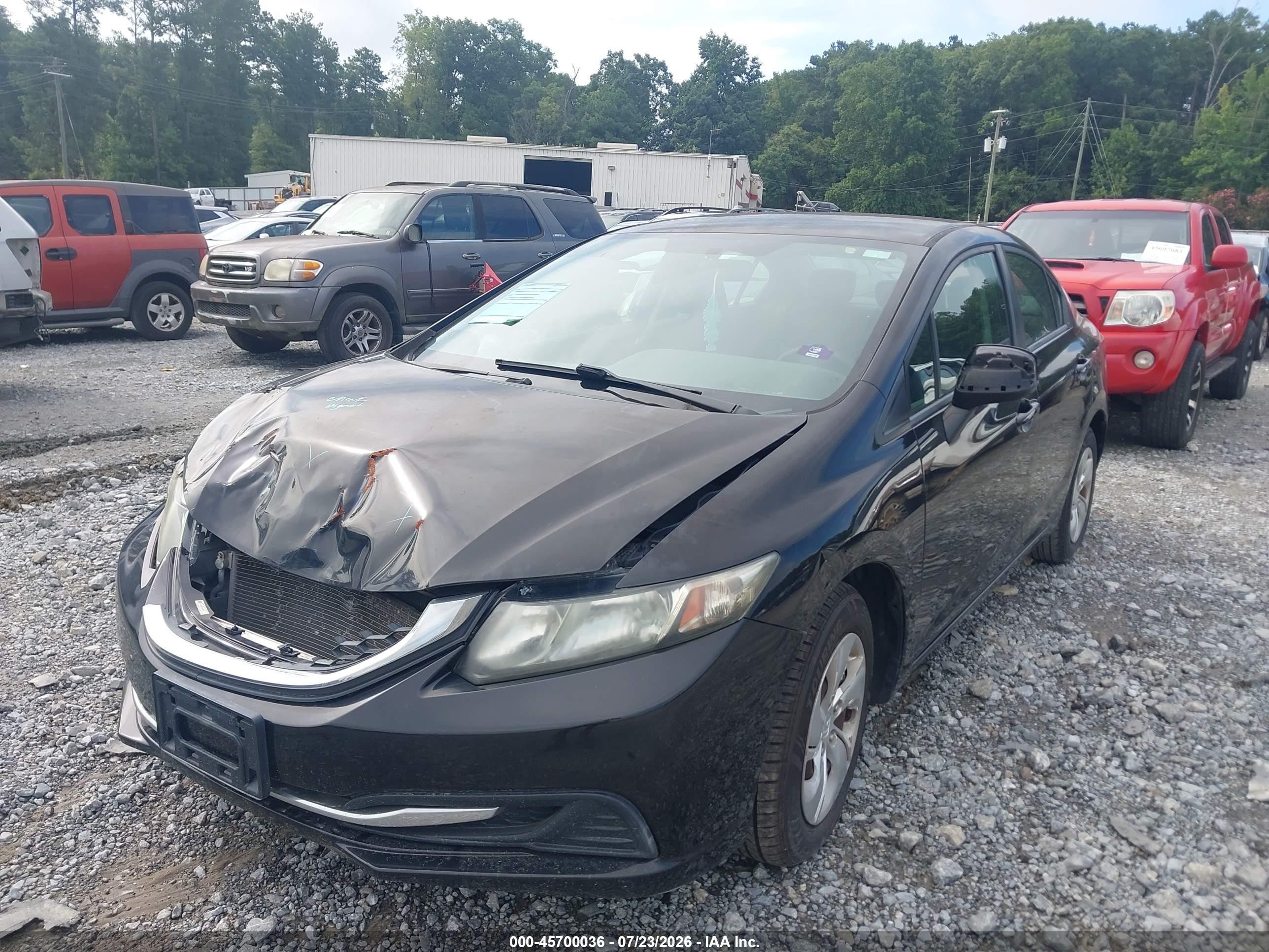 2013 Honda Civic Lx Black vin: 2HGFB2F50DH566181