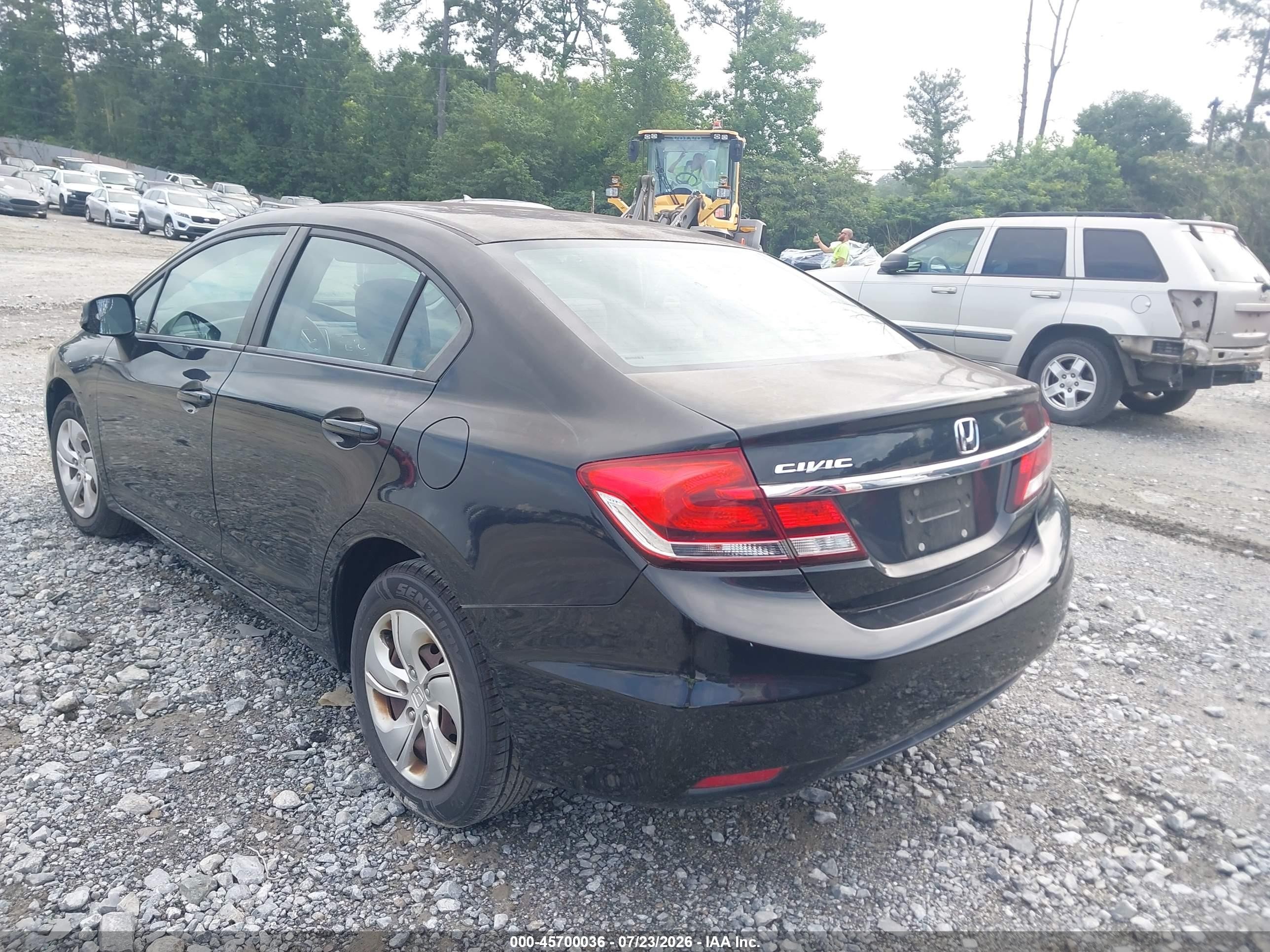 2013 Honda Civic Lx Black vin: 2HGFB2F50DH566181
