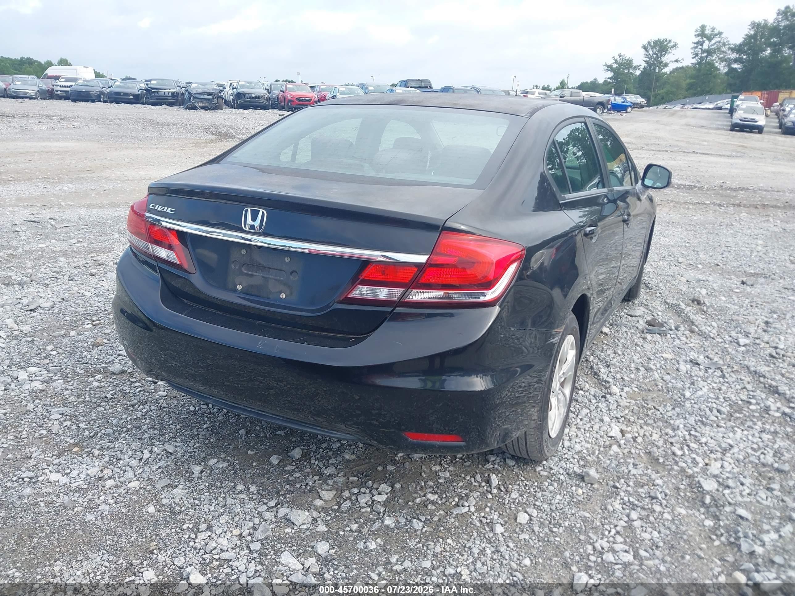 2013 Honda Civic Lx Black vin: 2HGFB2F50DH566181