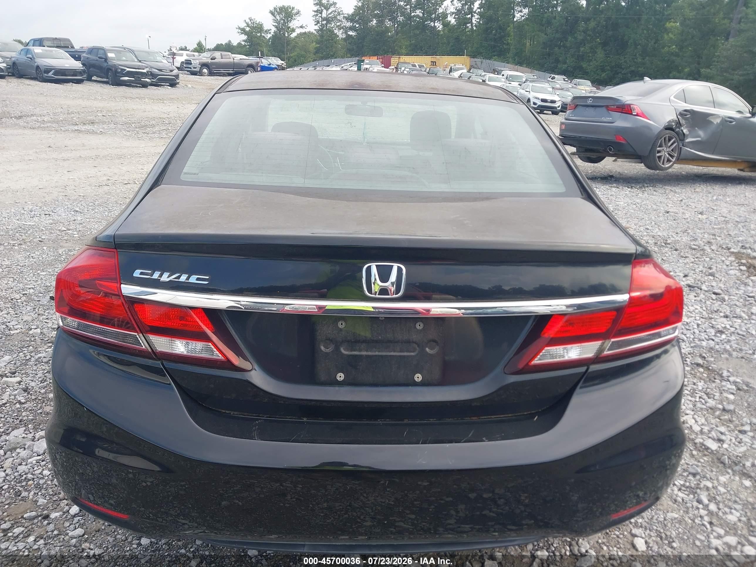 2013 Honda Civic Lx Black vin: 2HGFB2F50DH566181