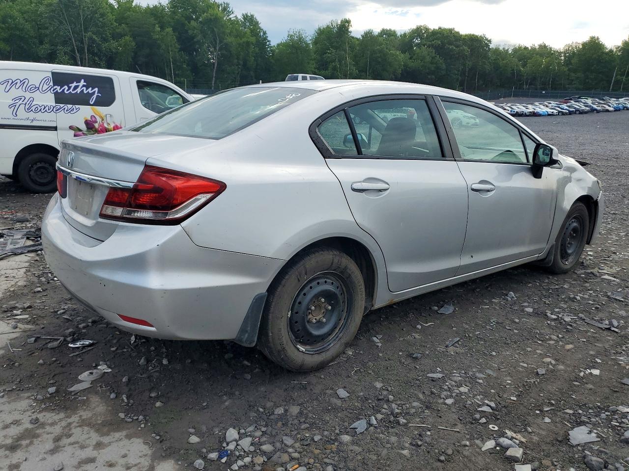 2013 Honda Civic Lx Серебряный vin: 2HGFB2F50DH570733