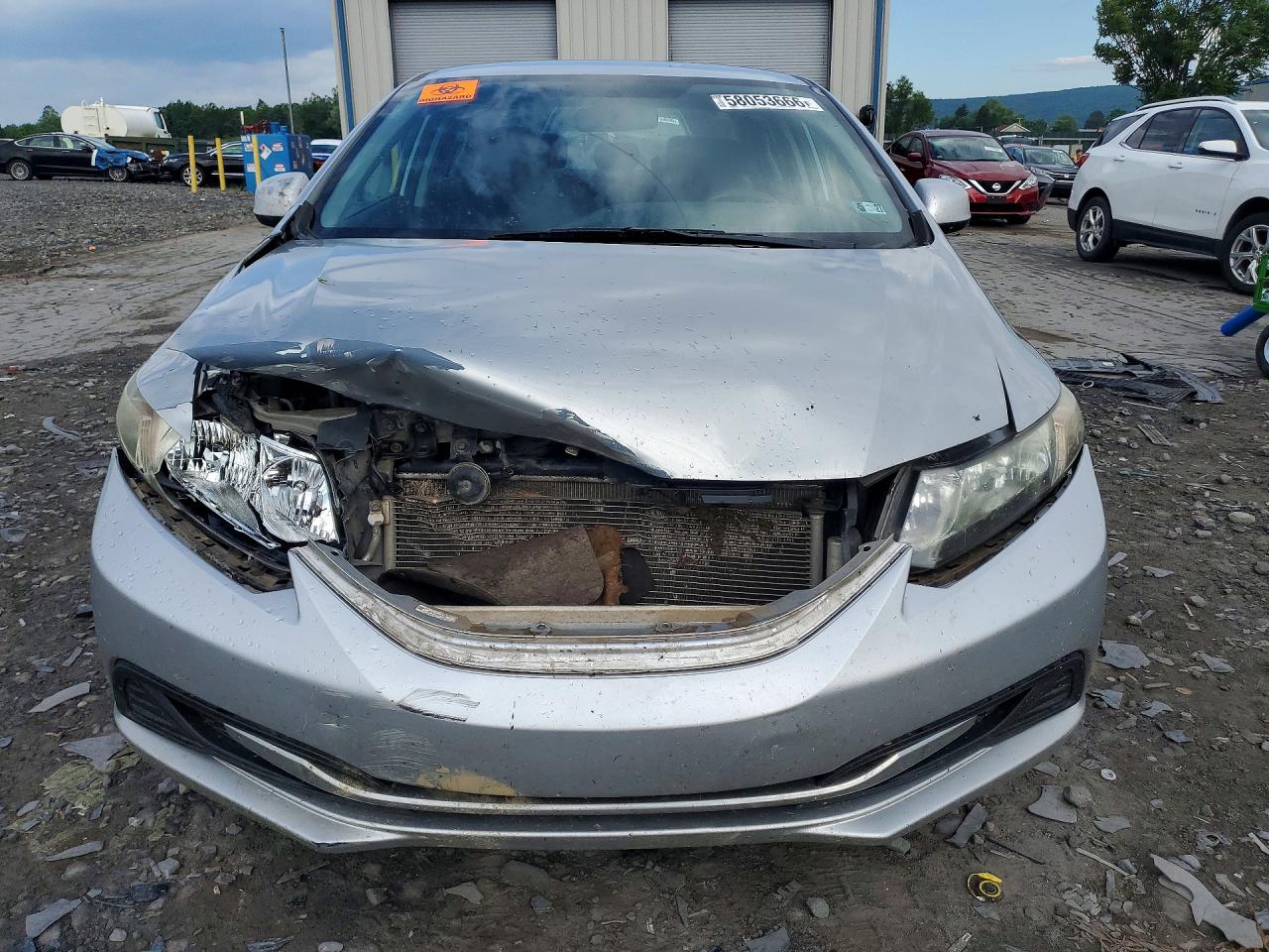 2013 Honda Civic Lx Серебряный vin: 2HGFB2F50DH570733