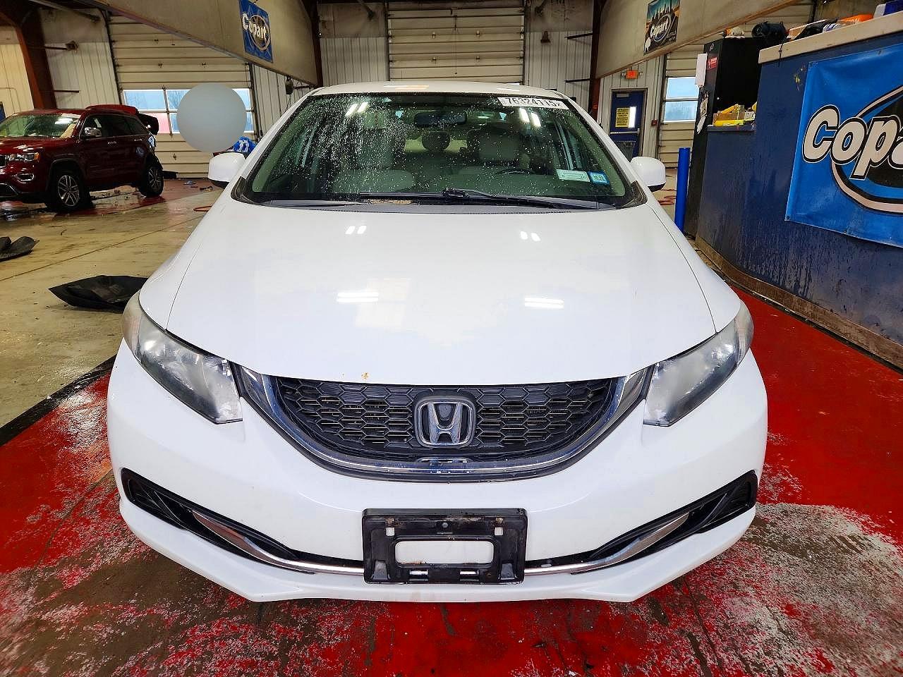 2013 Honda Civic Lx White vin: 2HGFB2F50DH571526