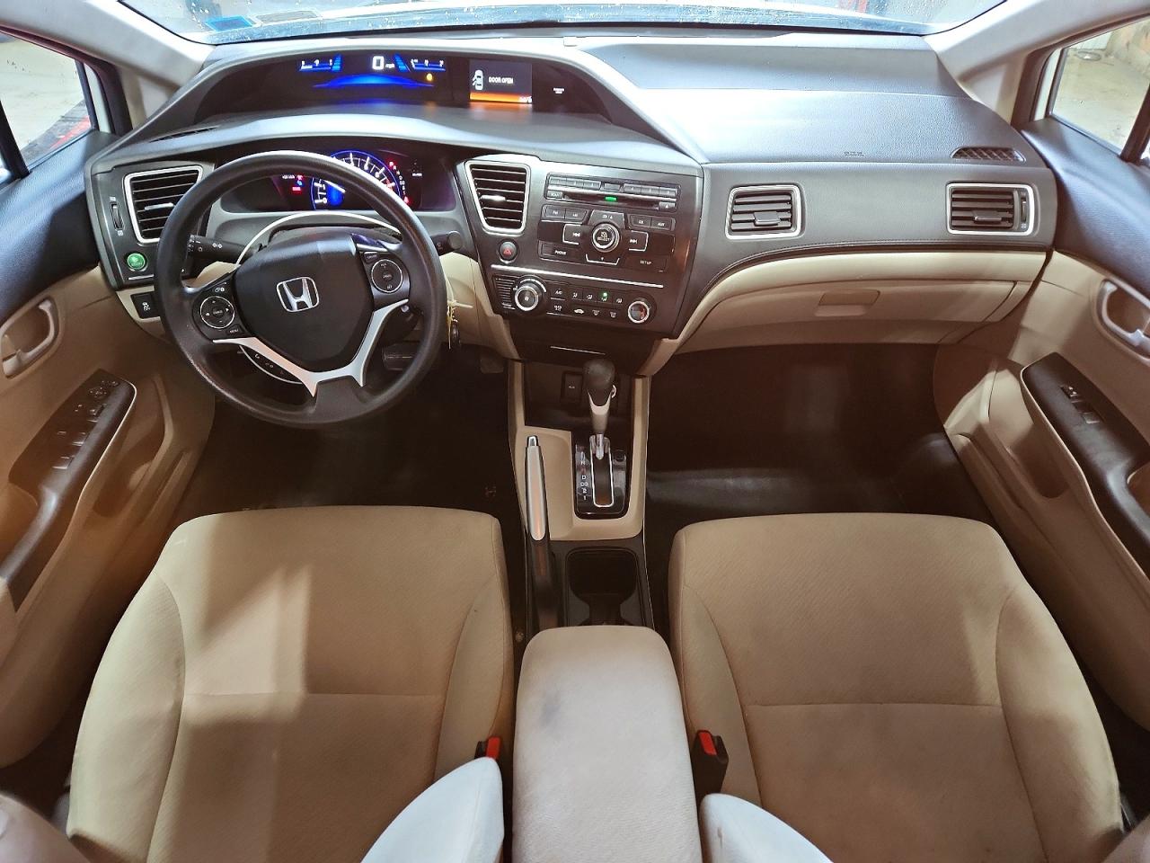 2013 Honda Civic Lx White vin: 2HGFB2F50DH571526