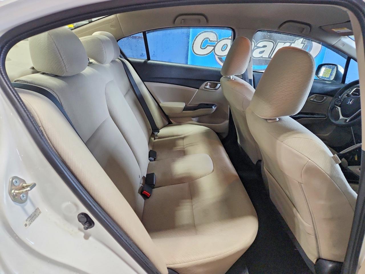 2013 Honda Civic Lx White vin: 2HGFB2F50DH571526