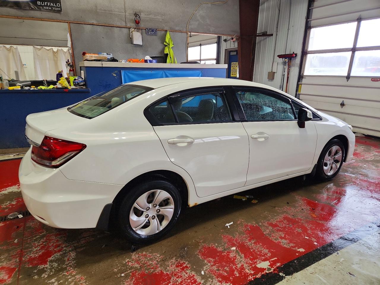 2013 Honda Civic Lx White vin: 2HGFB2F50DH571526