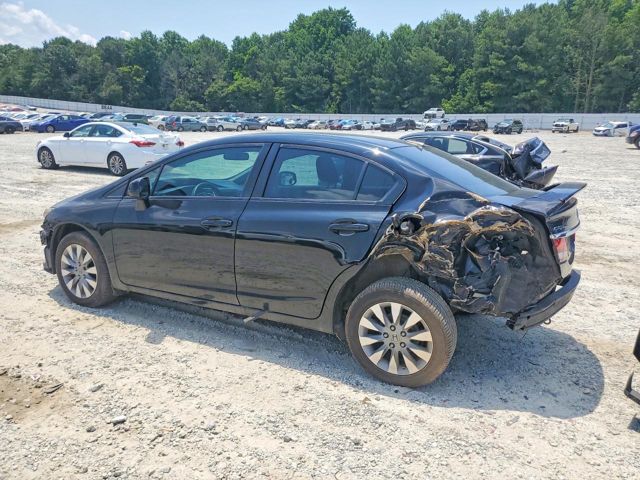 2013 Honda Civic Lx Black vin: 2HGFB2F50DH576595