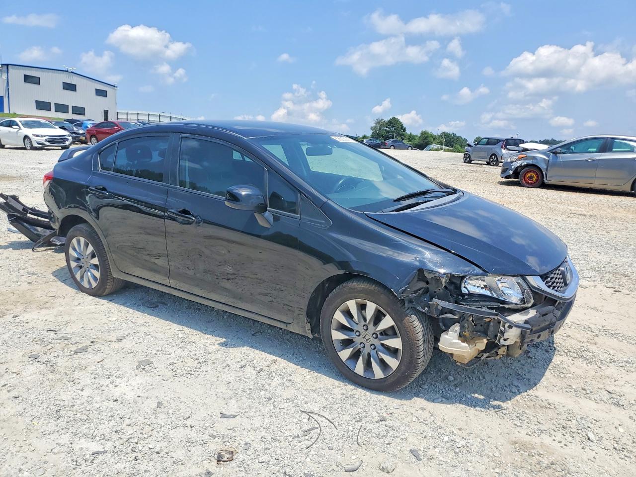 2013 Honda Civic Lx Black vin: 2HGFB2F50DH576595