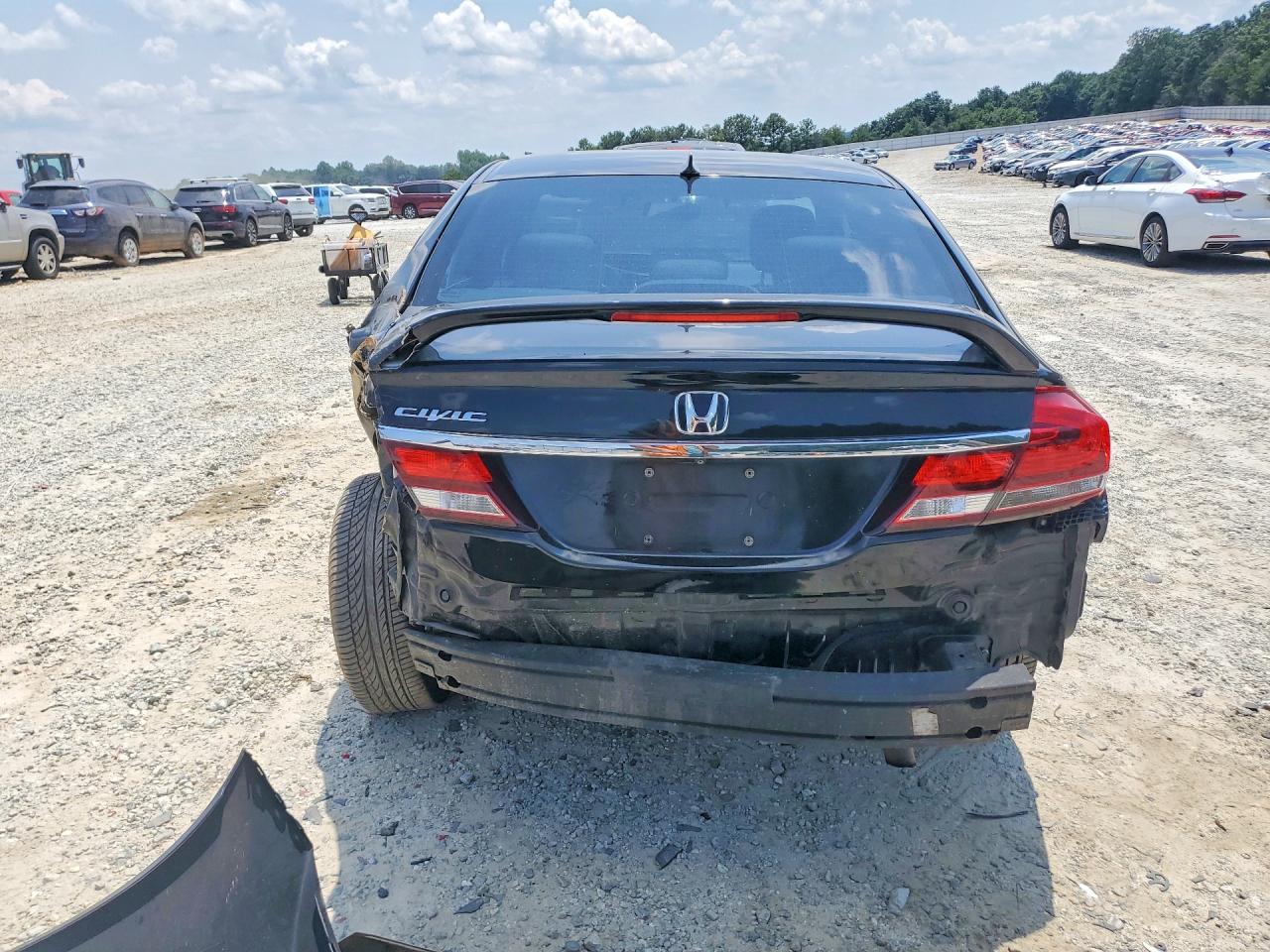 2013 Honda Civic Lx Black vin: 2HGFB2F50DH576595