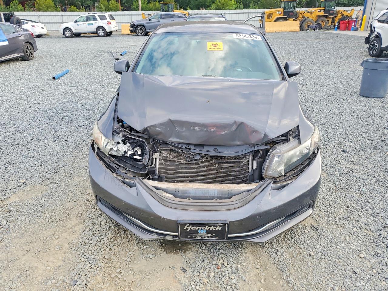 2013 Honda Civic Lx Gray vin: 2HGFB2F50DH577665