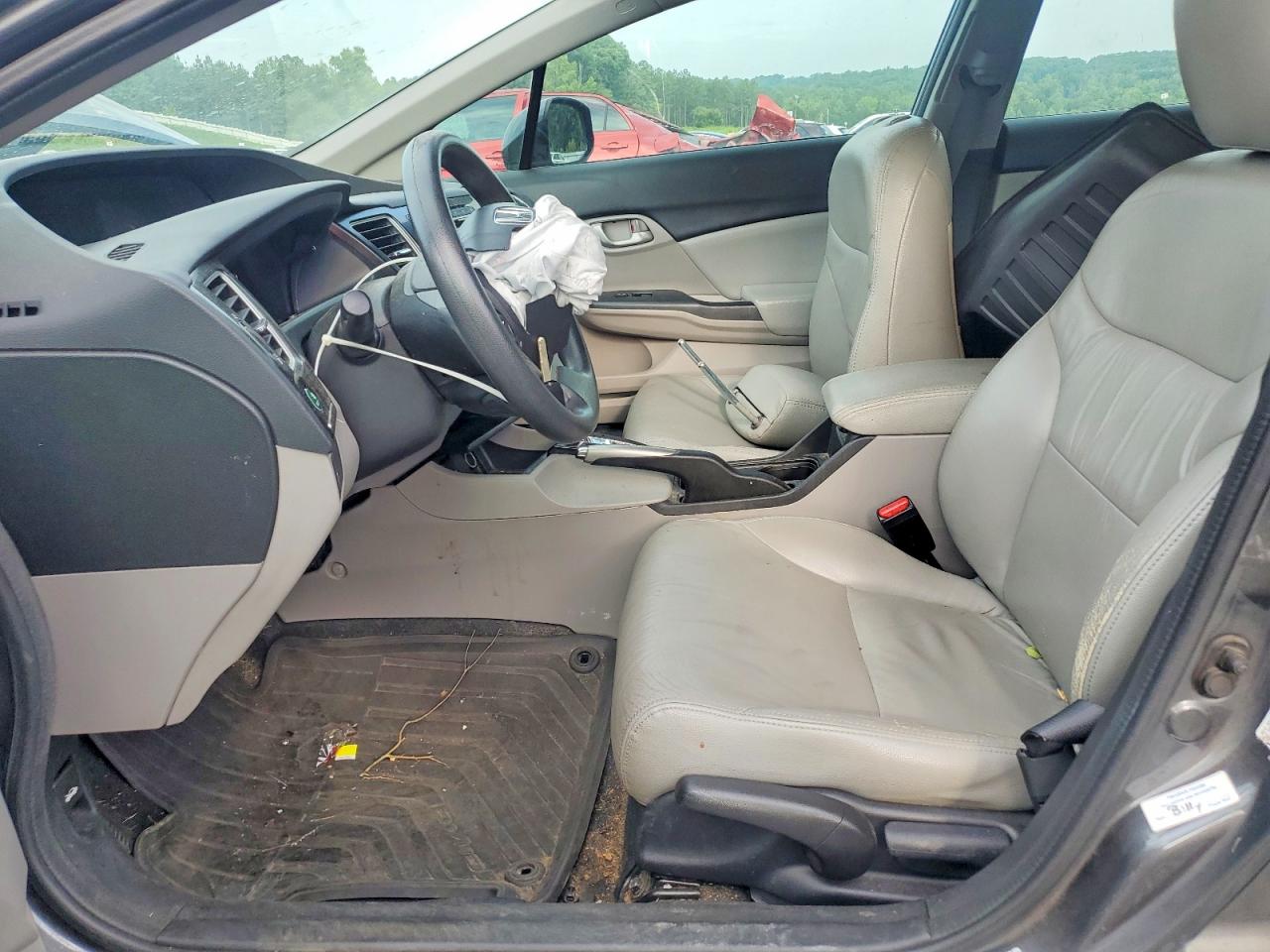 2013 Honda Civic Lx Gray vin: 2HGFB2F50DH577665