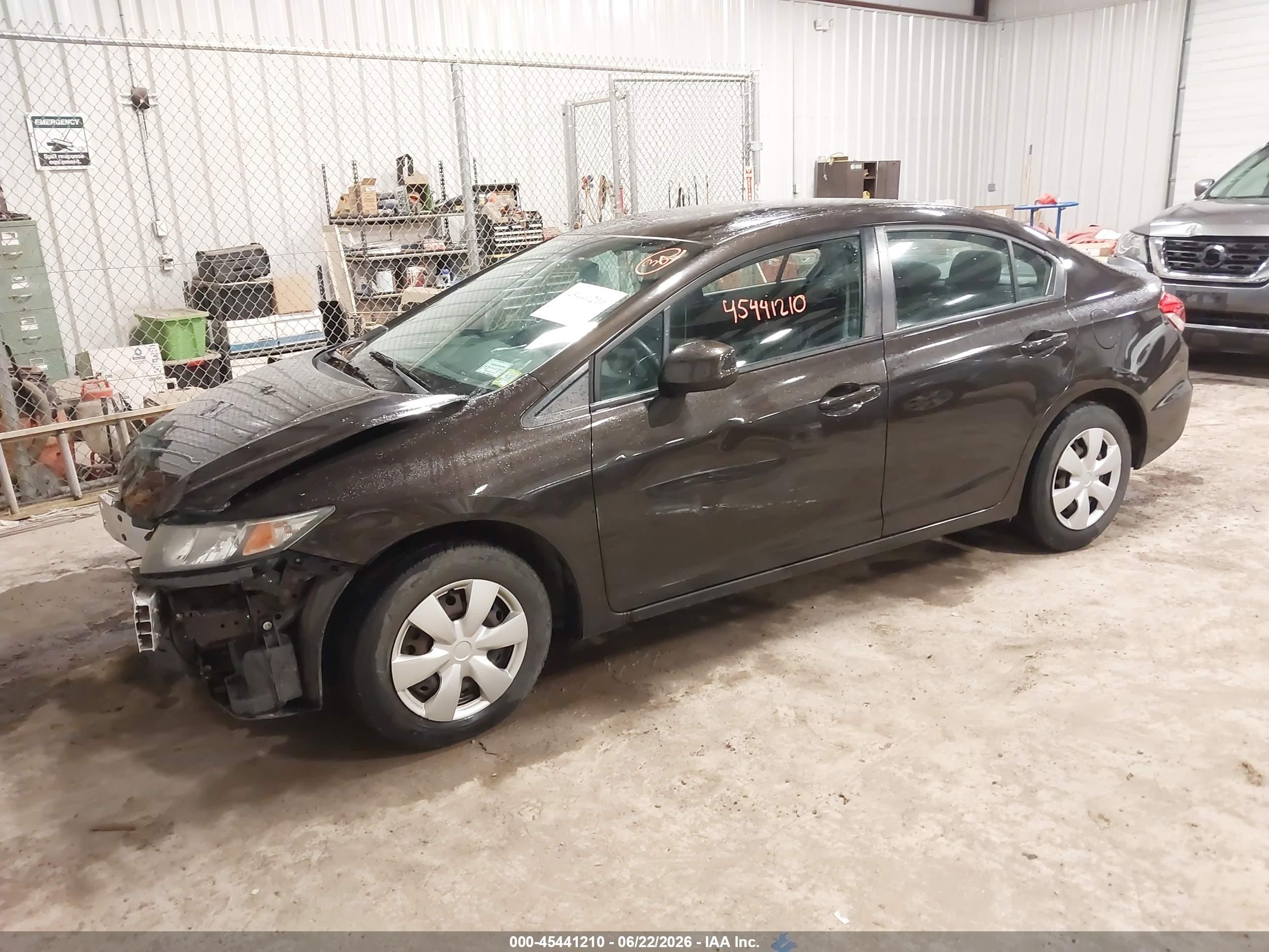 2013 Honda Civic Lx Brown vin: 2HGFB2F50DH577861