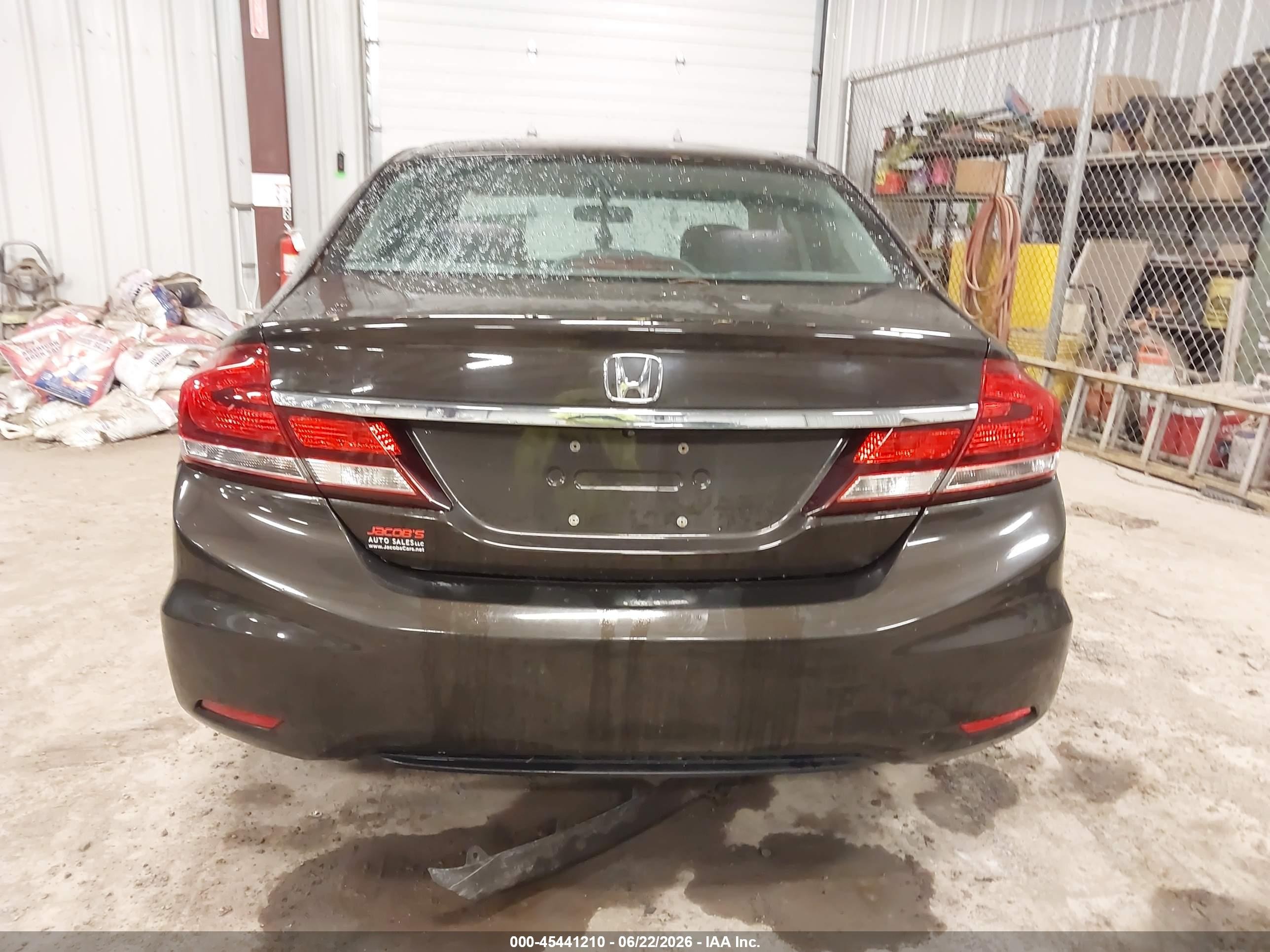 2013 Honda Civic Lx Brown vin: 2HGFB2F50DH577861