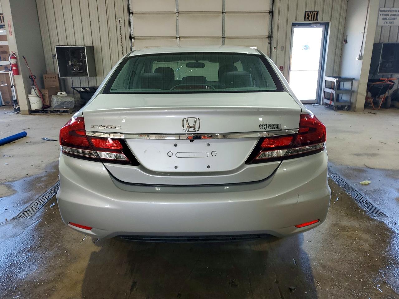 2013 Honda Civic Lx Silver vin: 2HGFB2F50DH581070