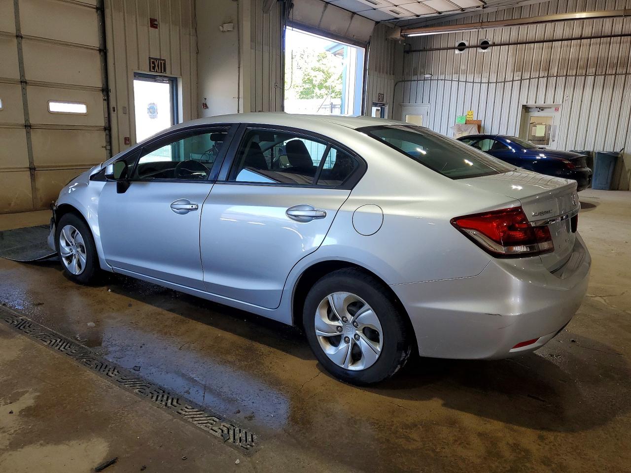 2013 Honda Civic Lx Silver vin: 2HGFB2F50DH581070
