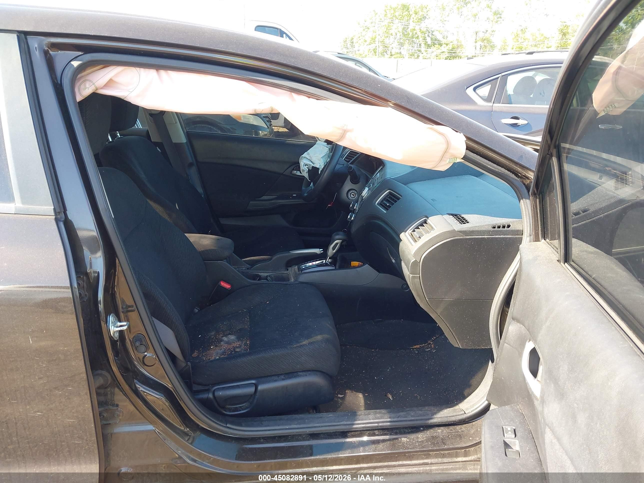 2013 Honda Civic Lx Black vin: 2HGFB2F50DH582820
