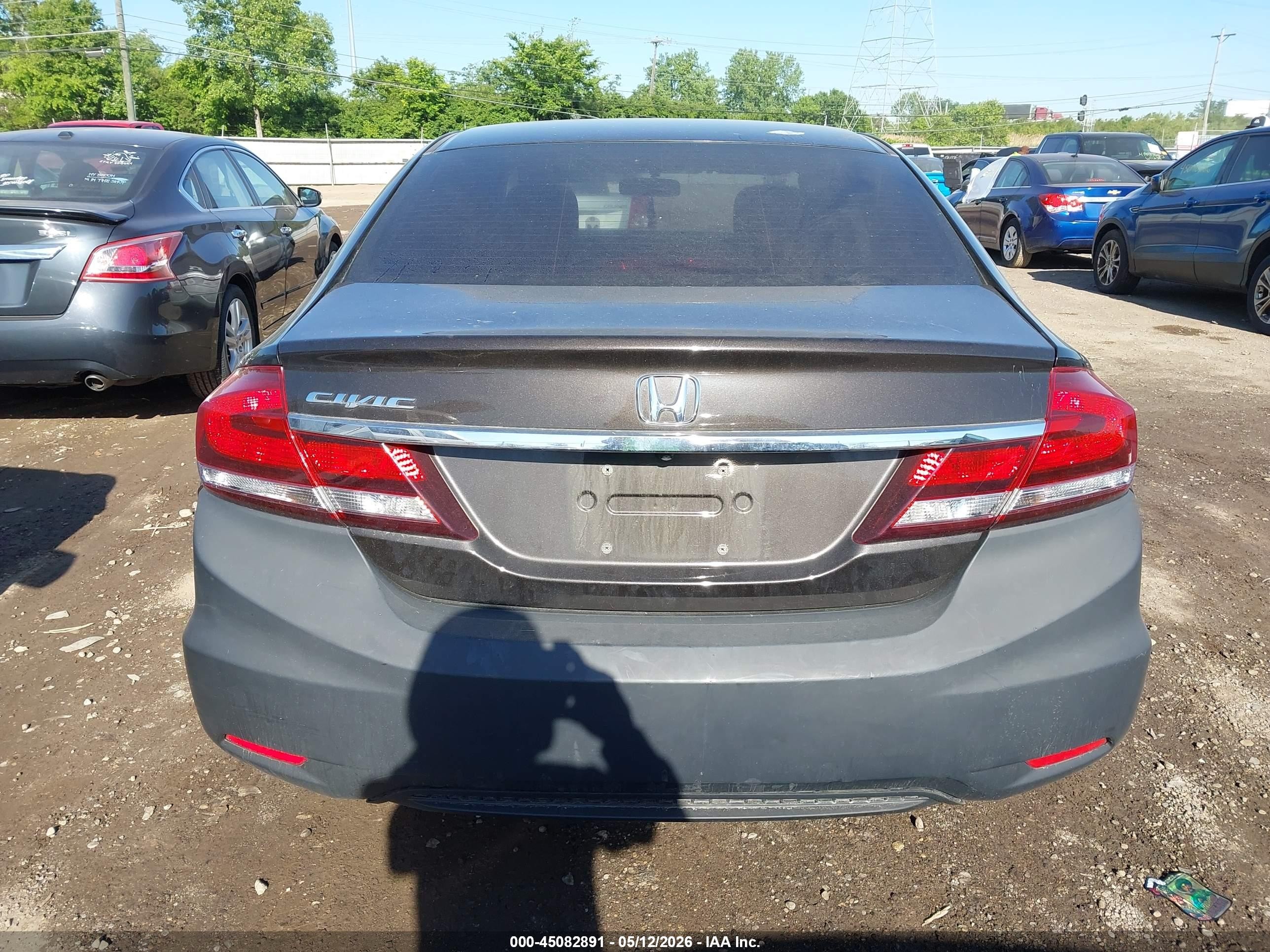 2013 Honda Civic Lx Black vin: 2HGFB2F50DH582820