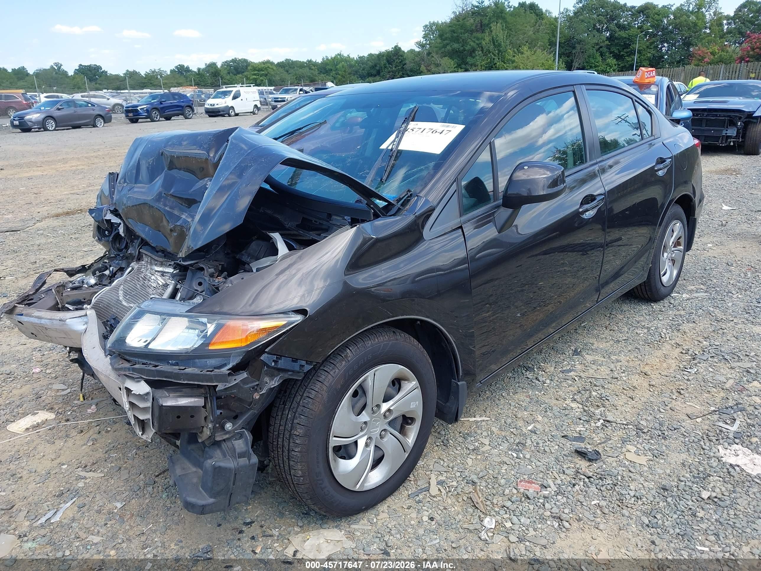 2013 Honda Civic Lx Brown vin: 2HGFB2F50DH583949