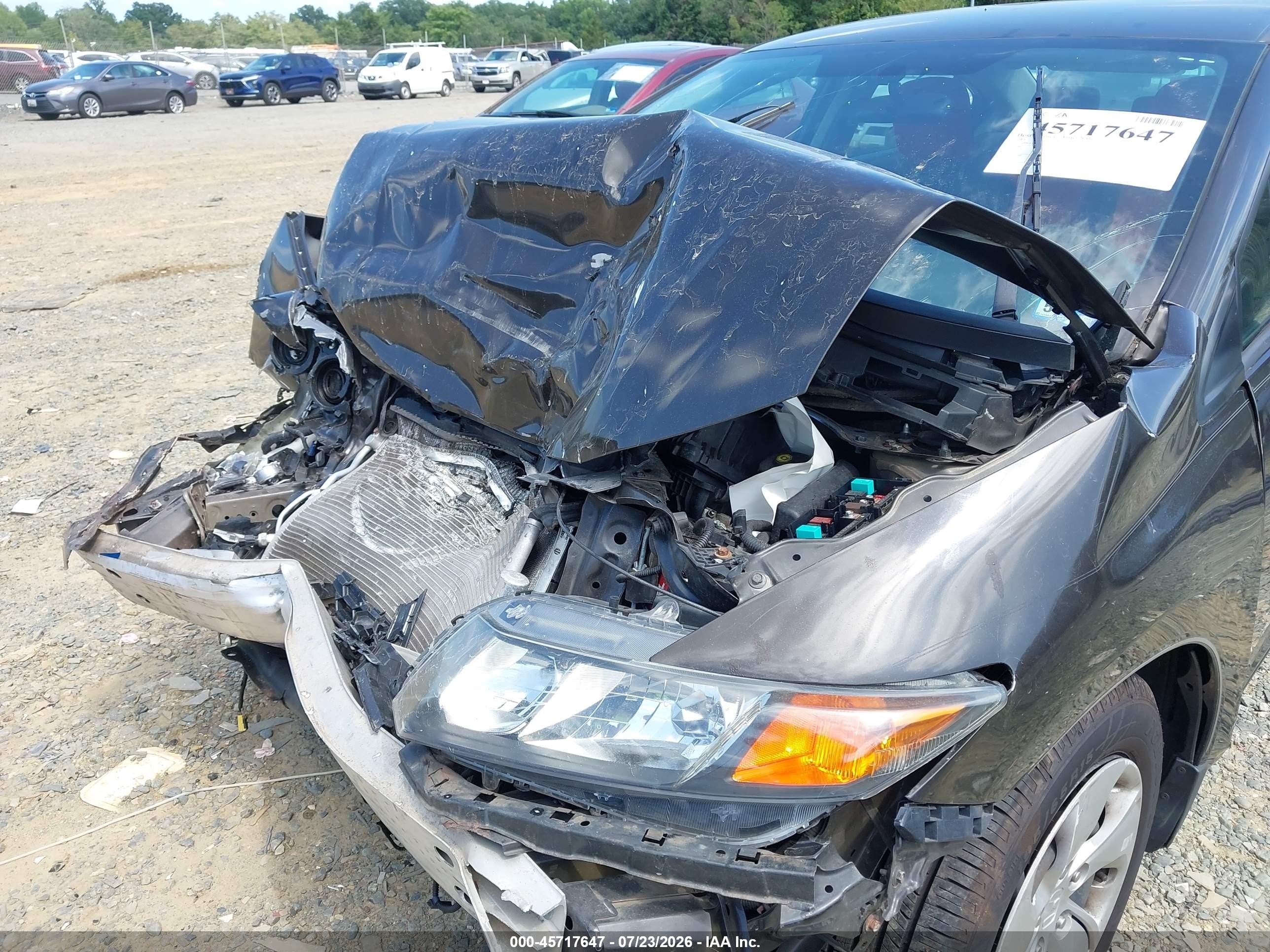 2013 Honda Civic Lx Brown vin: 2HGFB2F50DH583949