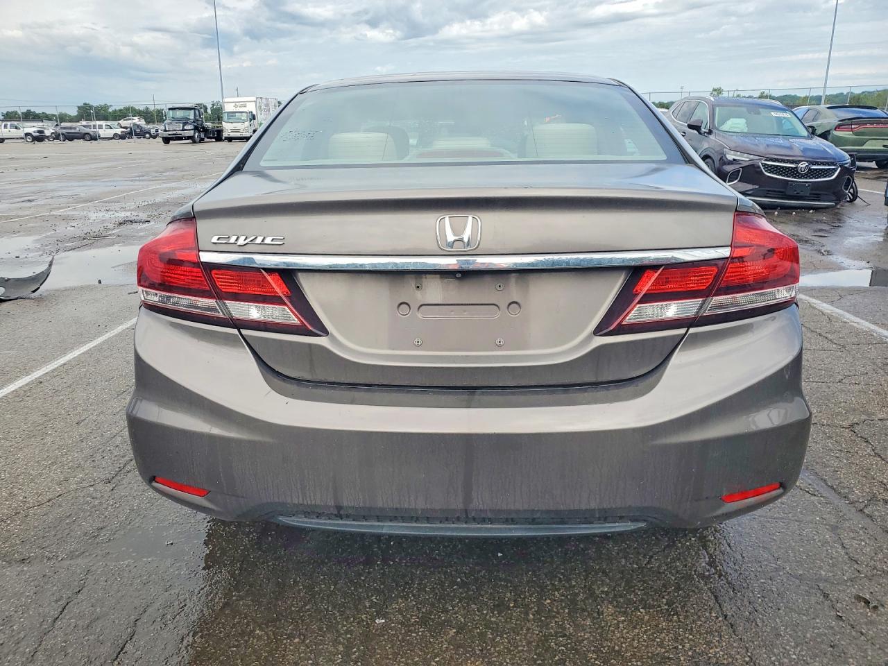 2013 Honda Civic Lx Brown vin: 2HGFB2F50DH584759