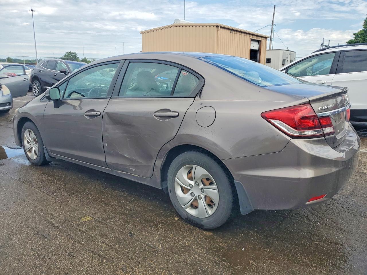 2013 Honda Civic Lx Brown vin: 2HGFB2F50DH584759