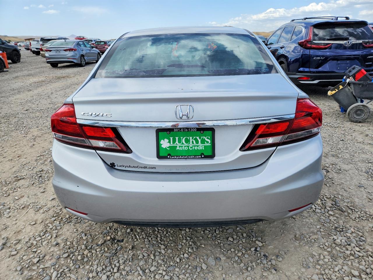 2013 Honda Civic Lx Gray vin: 2HGFB2F50DH590285