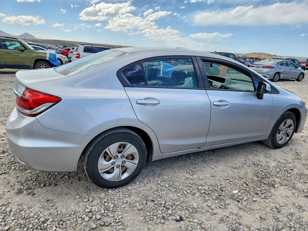 2013 Honda Civic Lx Gray vin: 2HGFB2F50DH590285