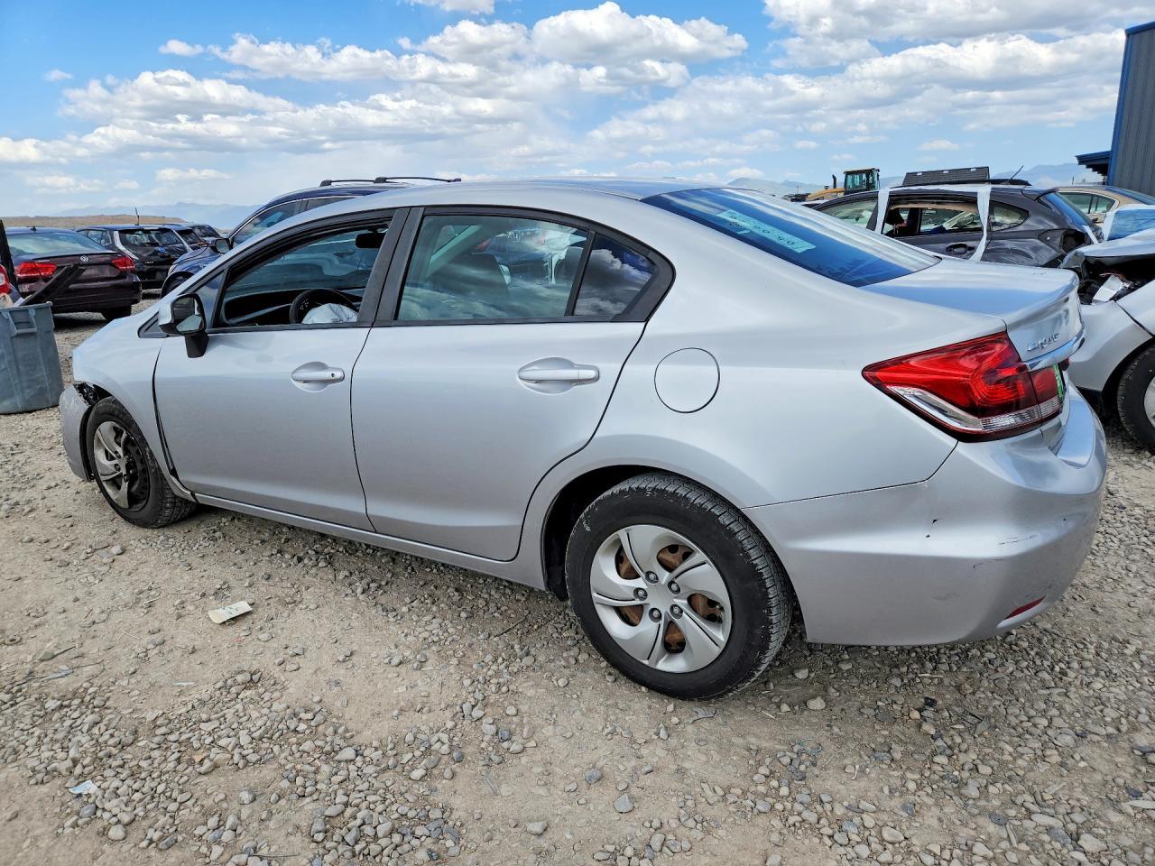 2013 Honda Civic Lx Gray vin: 2HGFB2F50DH590285