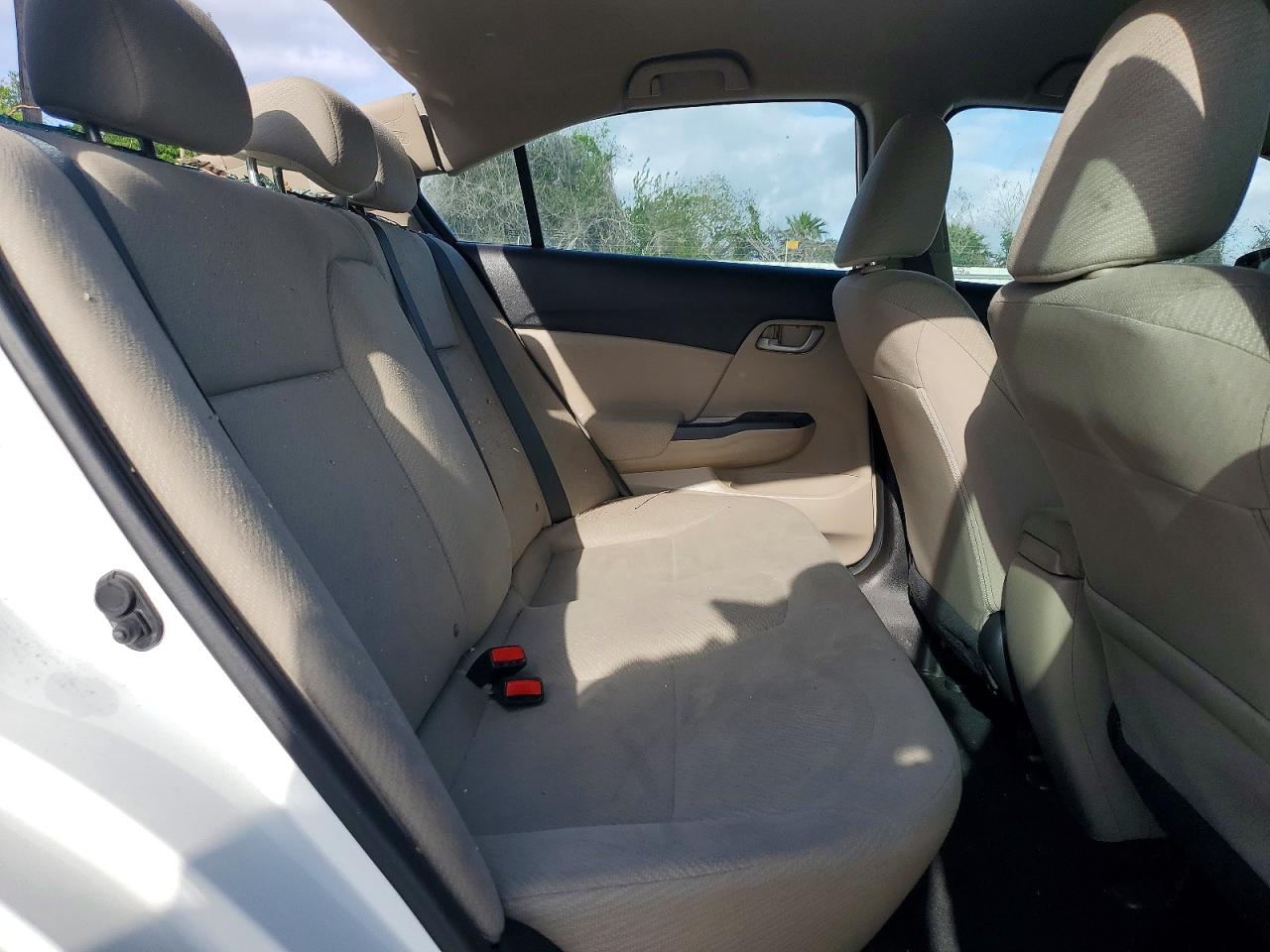 2013 Honda Civic Lx White vin: 2HGFB2F50DH590870