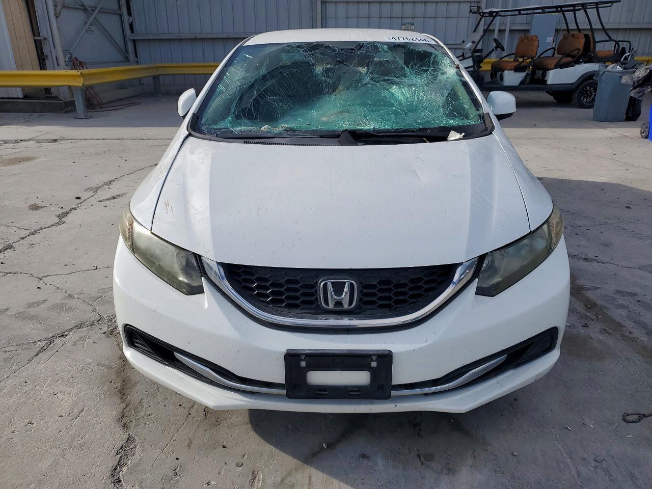 2013 Honda Civic Lx White vin: 2HGFB2F50DH590870