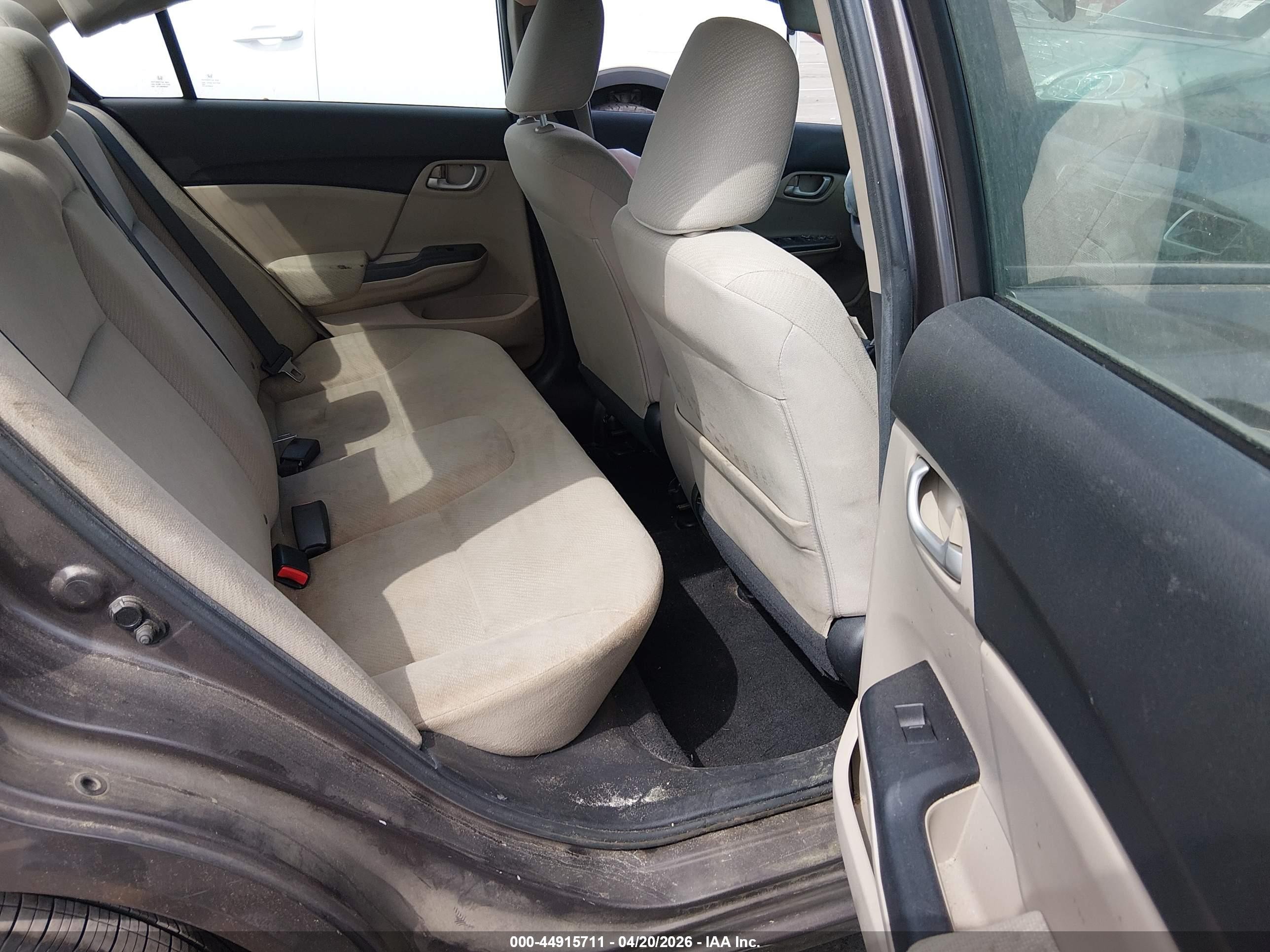 2013 Honda Civic Lx Gray vin: 2HGFB2F50DH591615