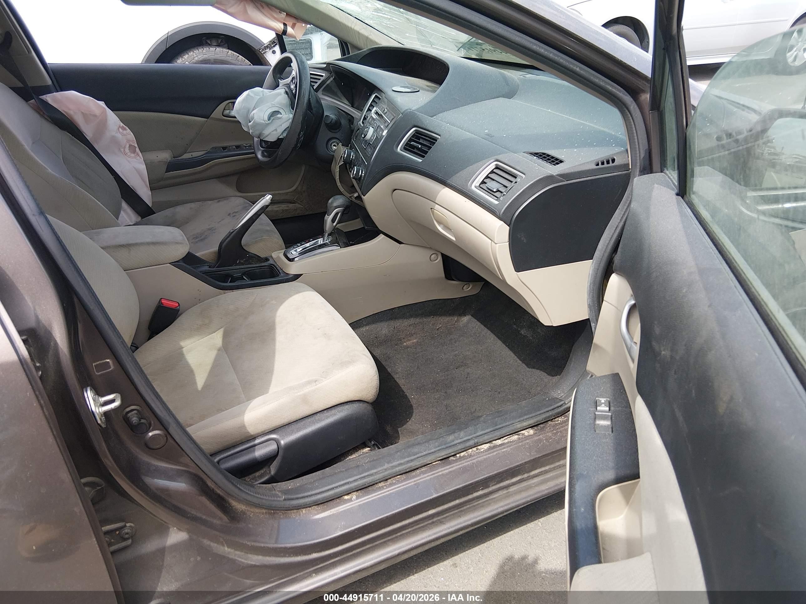 2013 Honda Civic Lx Gray vin: 2HGFB2F50DH591615