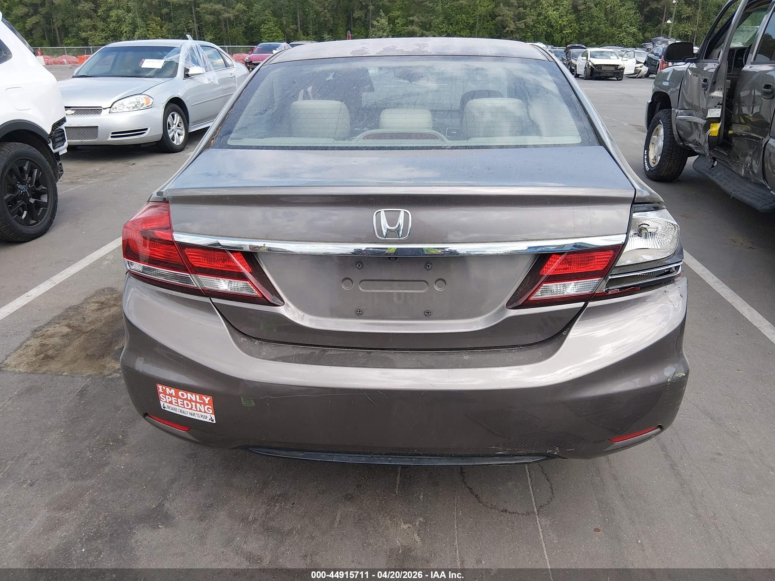 2013 Honda Civic Lx Gray vin: 2HGFB2F50DH591615